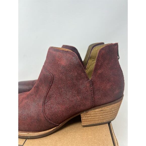Kork-Ease Women's Skye Red Leather Ankle Boots Size 8M - Picture 2 of 12